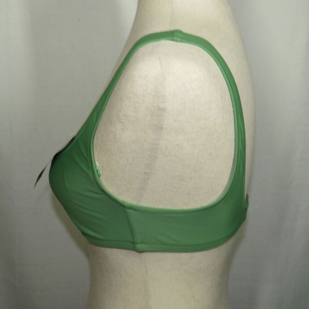 J. Crew Heritage Low Scoop Neck Bikini Swim Top In Green Size Small - Picture 9 of 10